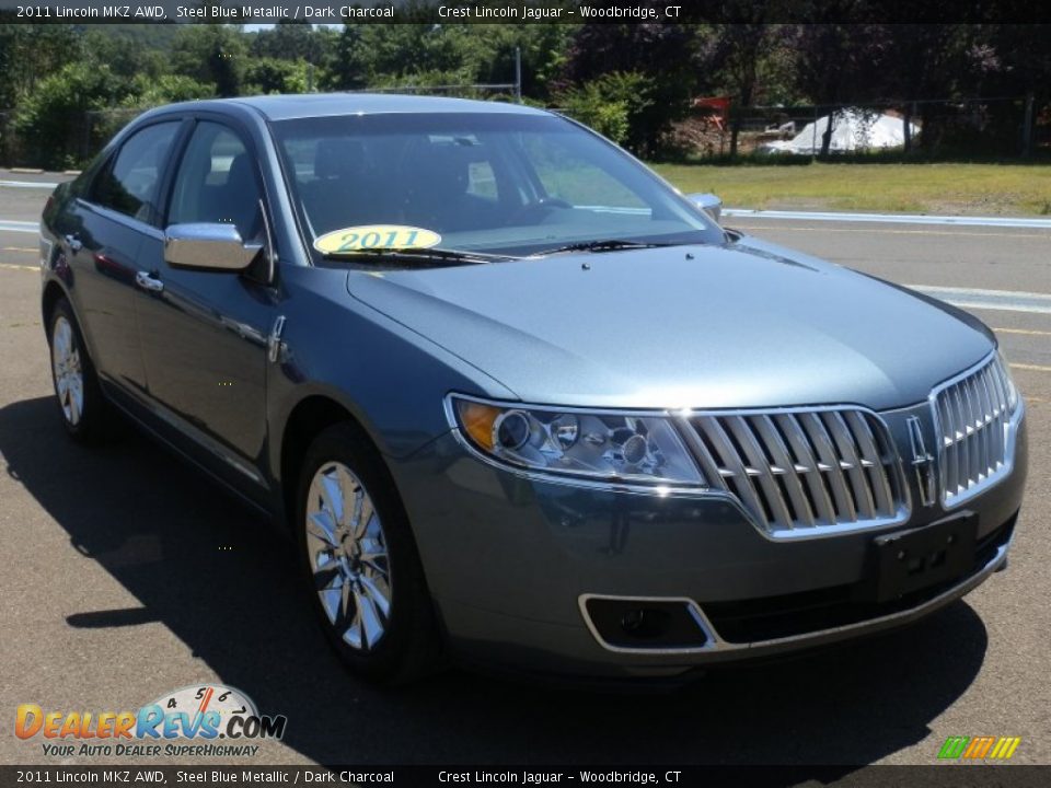 2011 Lincoln MKZ AWD Steel Blue Metallic / Dark Charcoal Photo #4