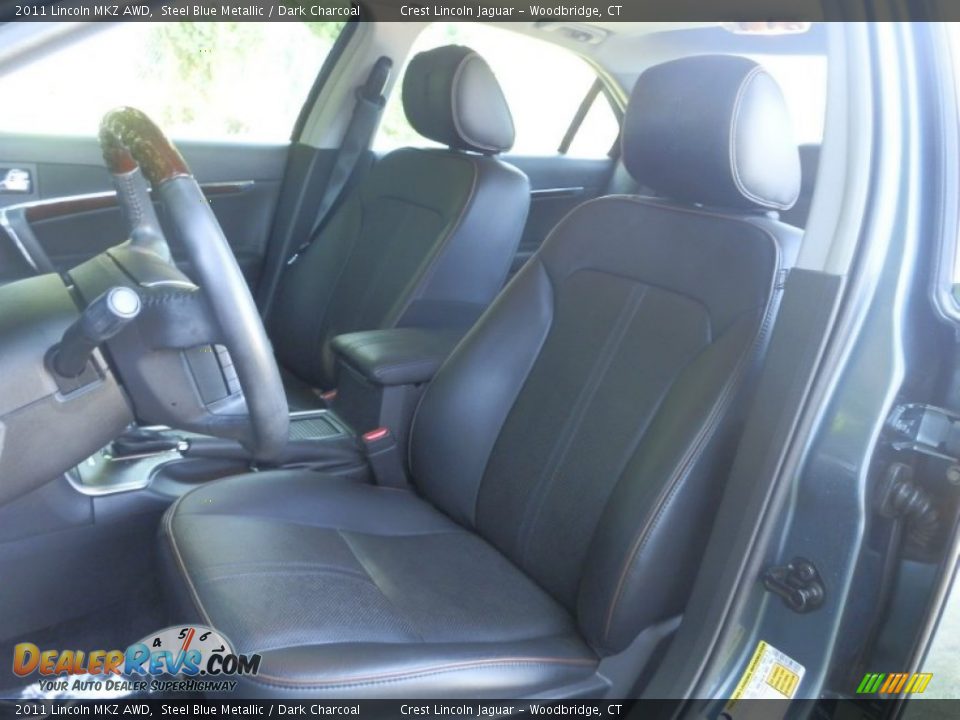 2011 Lincoln MKZ AWD Steel Blue Metallic / Dark Charcoal Photo #9