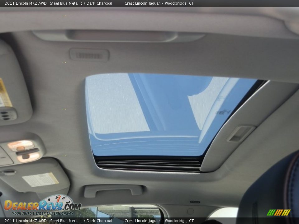 2011 Lincoln MKZ AWD Steel Blue Metallic / Dark Charcoal Photo #13