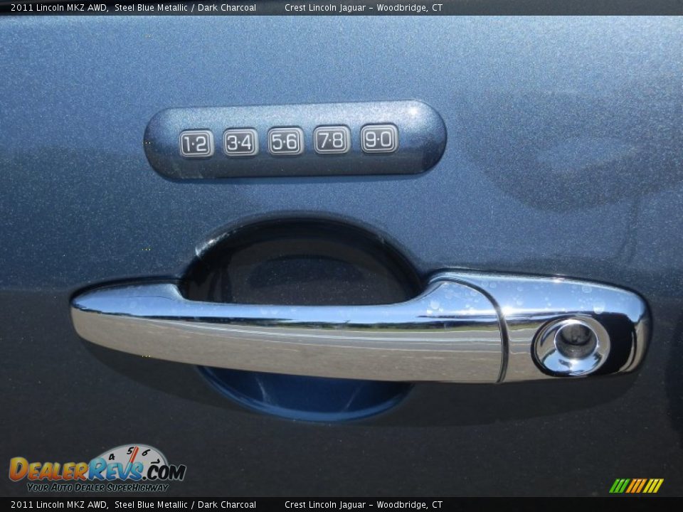 2011 Lincoln MKZ AWD Steel Blue Metallic / Dark Charcoal Photo #14