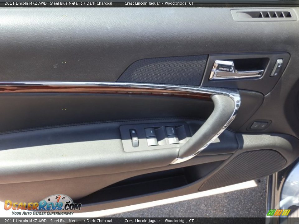 2011 Lincoln MKZ AWD Steel Blue Metallic / Dark Charcoal Photo #15