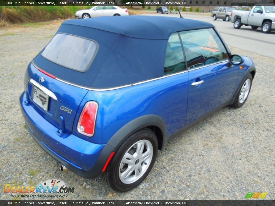 2008 Mini Cooper Convertible Laser Blue Metallic / Panther Black Photo #5
