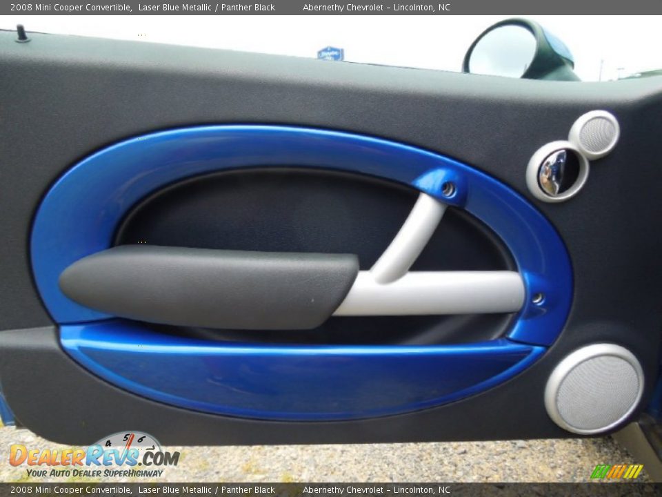 2008 Mini Cooper Convertible Laser Blue Metallic / Panther Black Photo #8