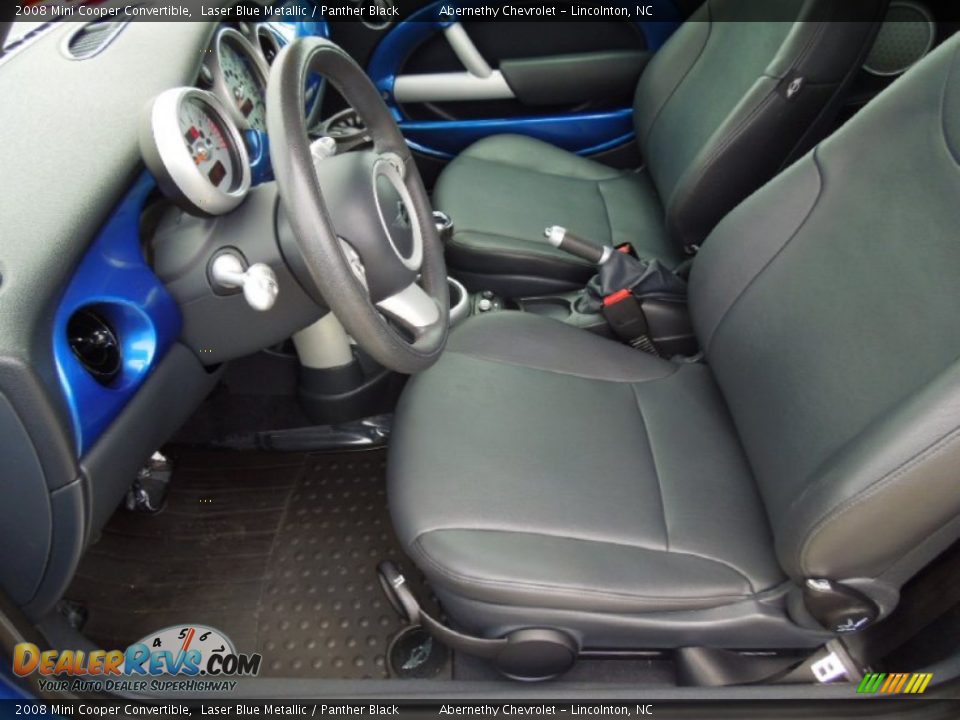 2008 Mini Cooper Convertible Laser Blue Metallic / Panther Black Photo #9
