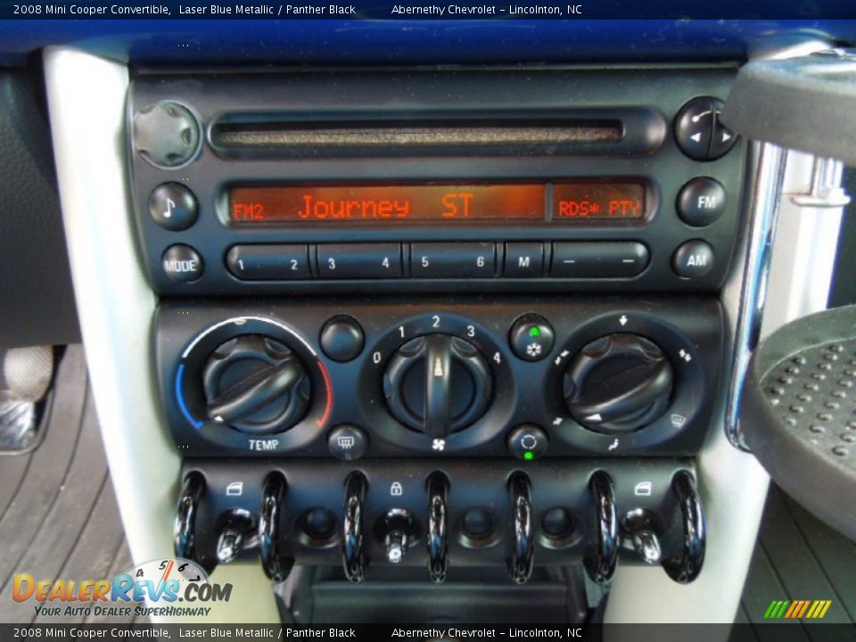 2008 Mini Cooper Convertible Laser Blue Metallic / Panther Black Photo #13