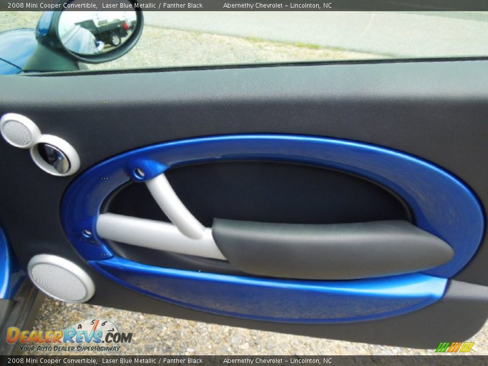 2008 Mini Cooper Convertible Laser Blue Metallic / Panther Black Photo #20