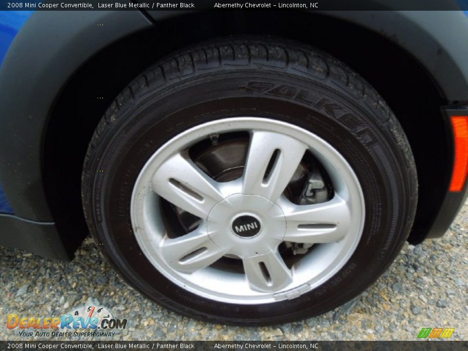 2008 Mini Cooper Convertible Laser Blue Metallic / Panther Black Photo #21