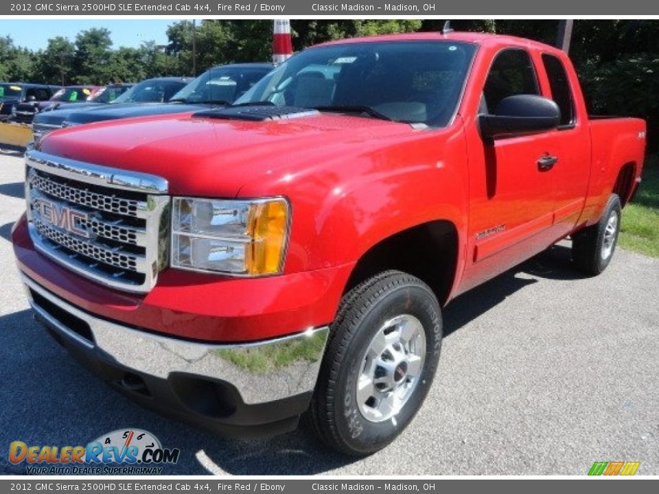 2012 GMC Sierra 2500HD SLE Extended Cab 4x4 Fire Red / Ebony Photo #1