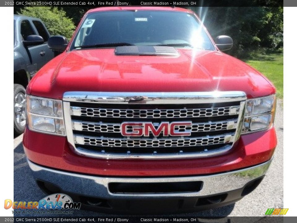 2012 GMC Sierra 2500HD SLE Extended Cab 4x4 Fire Red / Ebony Photo #2