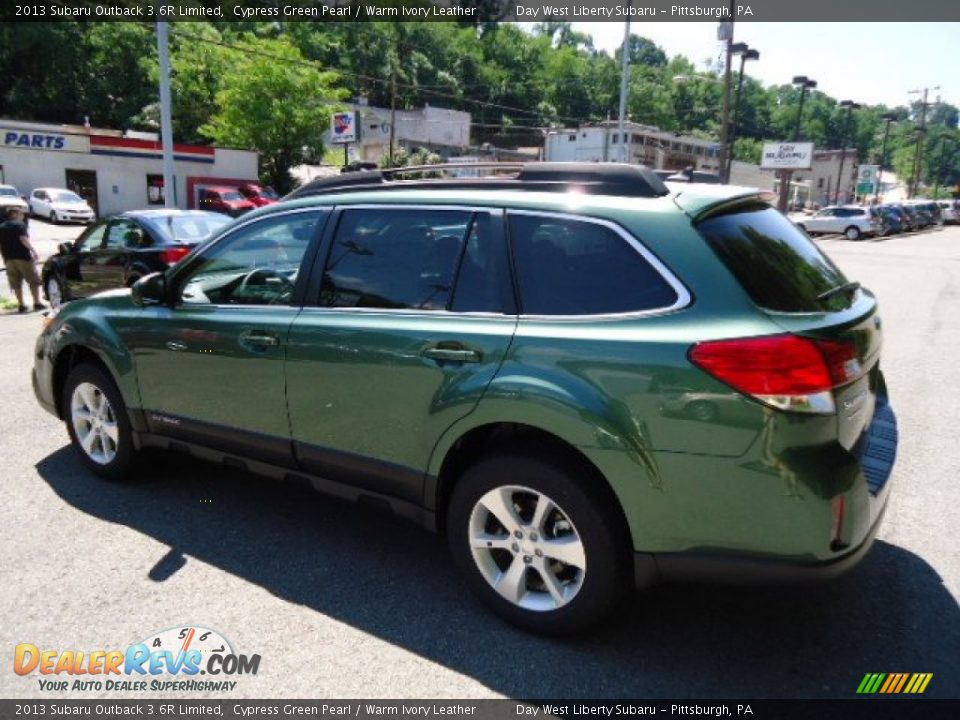 2013 Subaru Outback 3.6R Limited Cypress Green Pearl / Warm Ivory Leather Photo #2