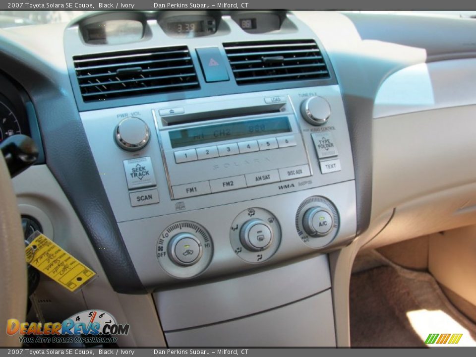2007 Toyota Solara SE Coupe Black / Ivory Photo #4