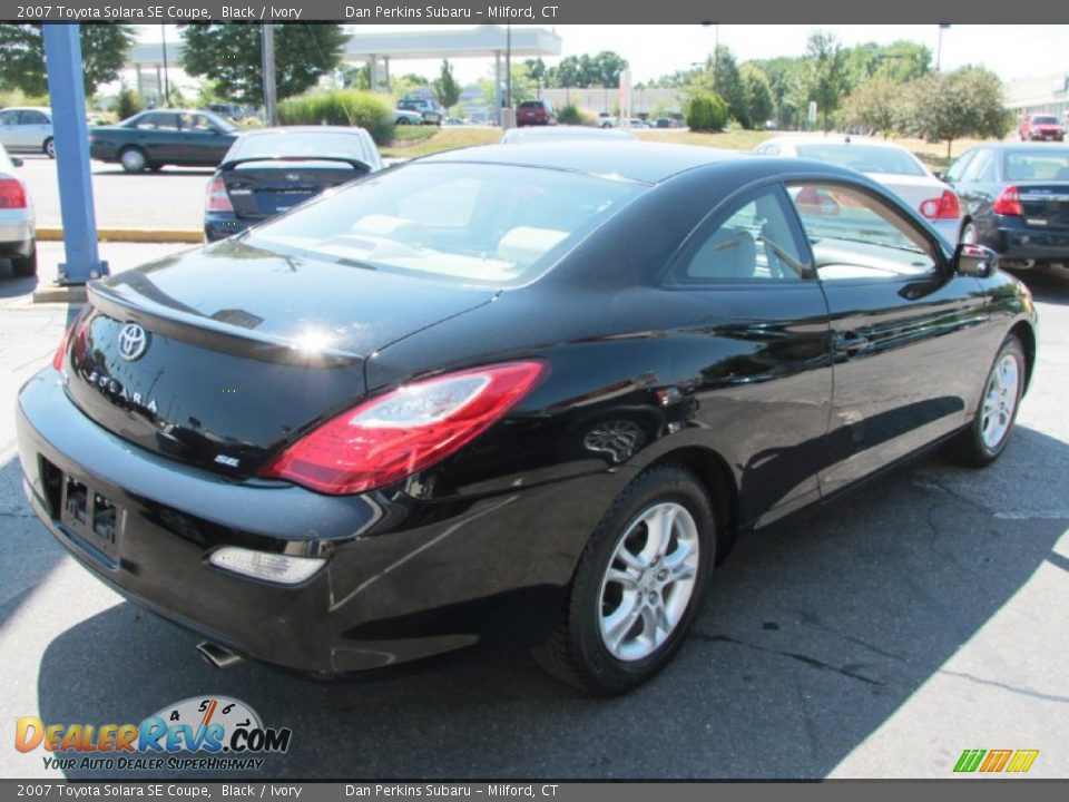 2007 Toyota Solara SE Coupe Black / Ivory Photo #6