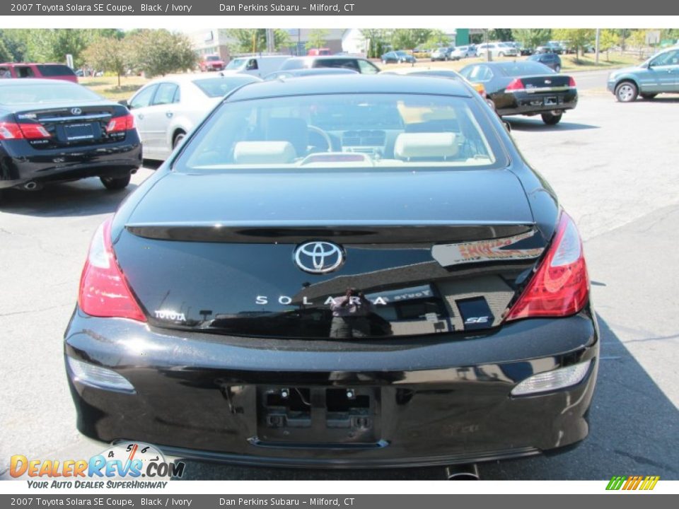 2007 Toyota Solara SE Coupe Black / Ivory Photo #7