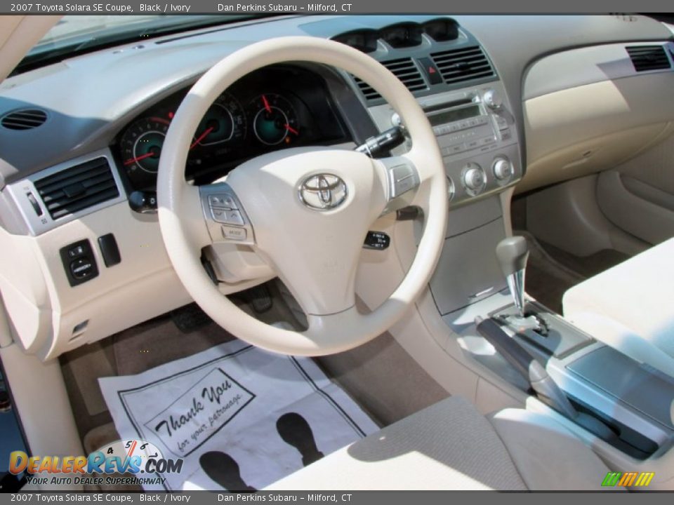 2007 Toyota Solara SE Coupe Black / Ivory Photo #8