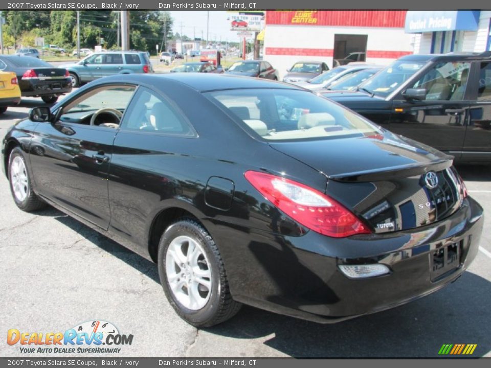2007 Toyota Solara SE Coupe Black / Ivory Photo #9