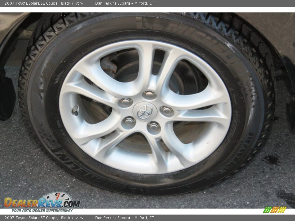 2007 Toyota Solara SE Coupe Black / Ivory Photo #16