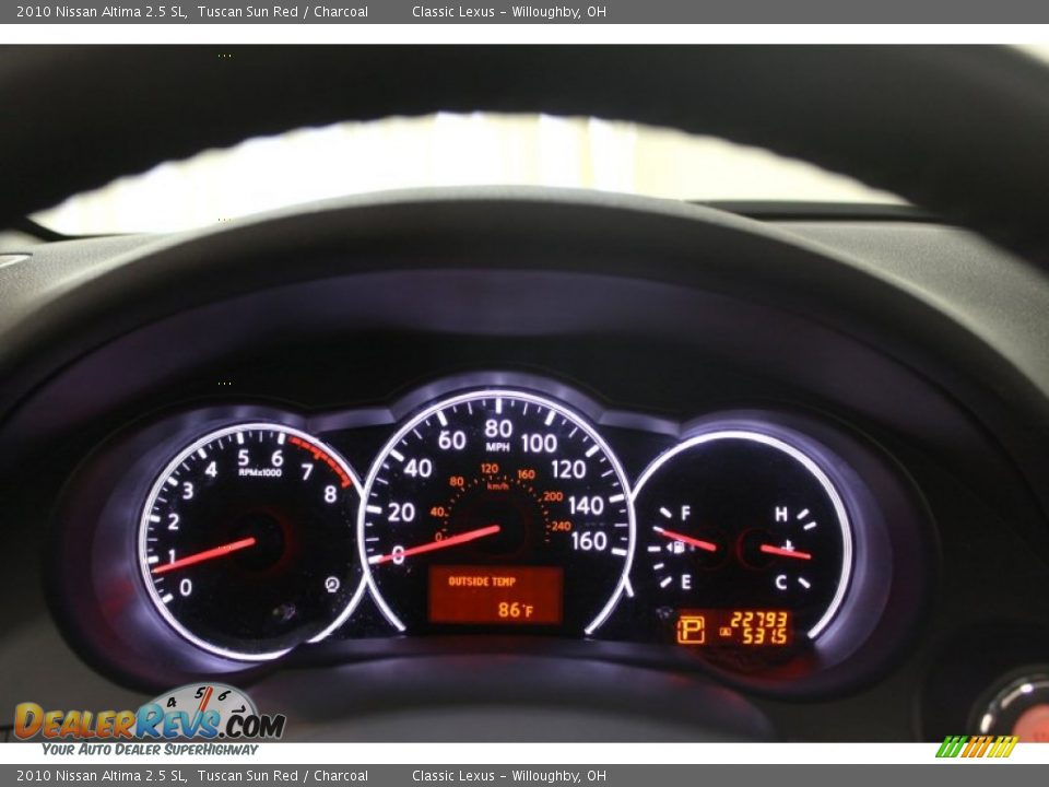 2010 Nissan Altima 2.5 SL Gauges Photo #11