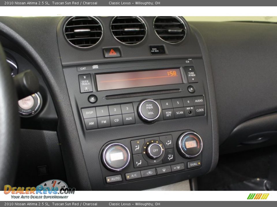 Controls of 2010 Nissan Altima 2.5 SL Photo #12