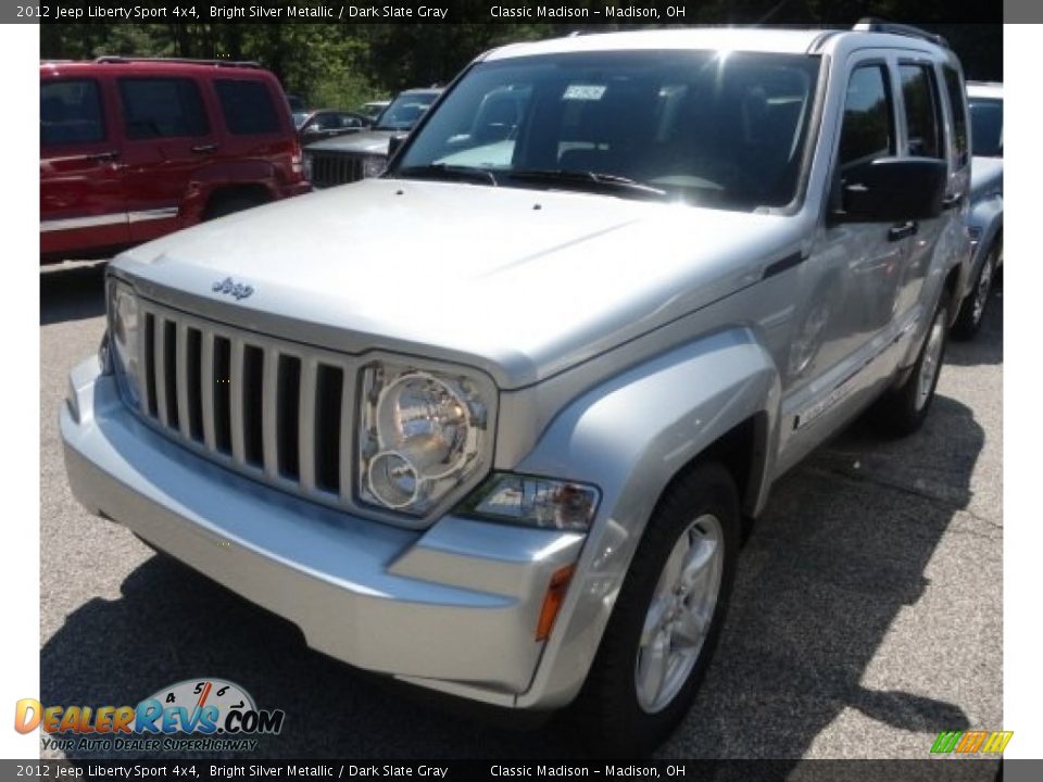 2012 Jeep Liberty Sport 4x4 Bright Silver Metallic / Dark Slate Gray Photo #1