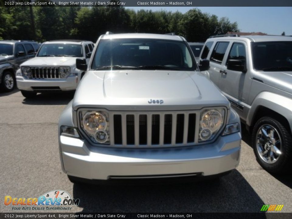 2012 Jeep Liberty Sport 4x4 Bright Silver Metallic / Dark Slate Gray Photo #2