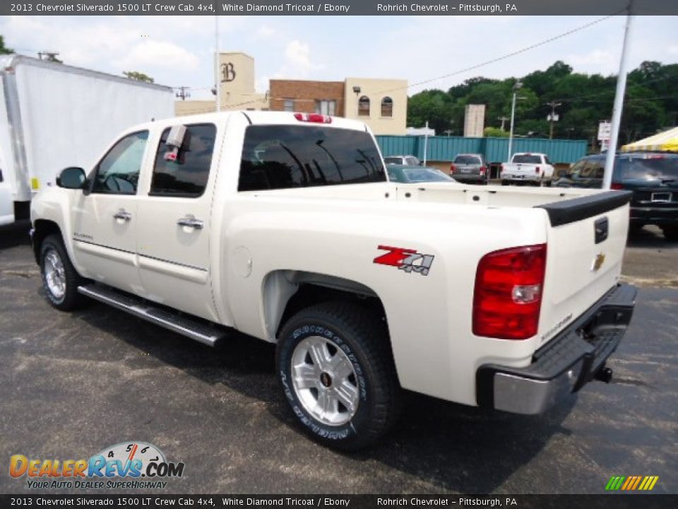 2013 Chevrolet Silverado 1500 LT Crew Cab 4x4 White Diamond Tricoat / Ebony Photo #2