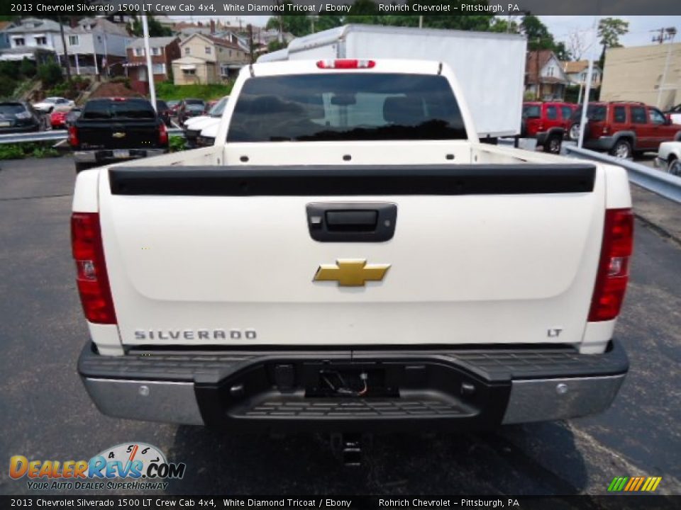 2013 Chevrolet Silverado 1500 LT Crew Cab 4x4 White Diamond Tricoat / Ebony Photo #3