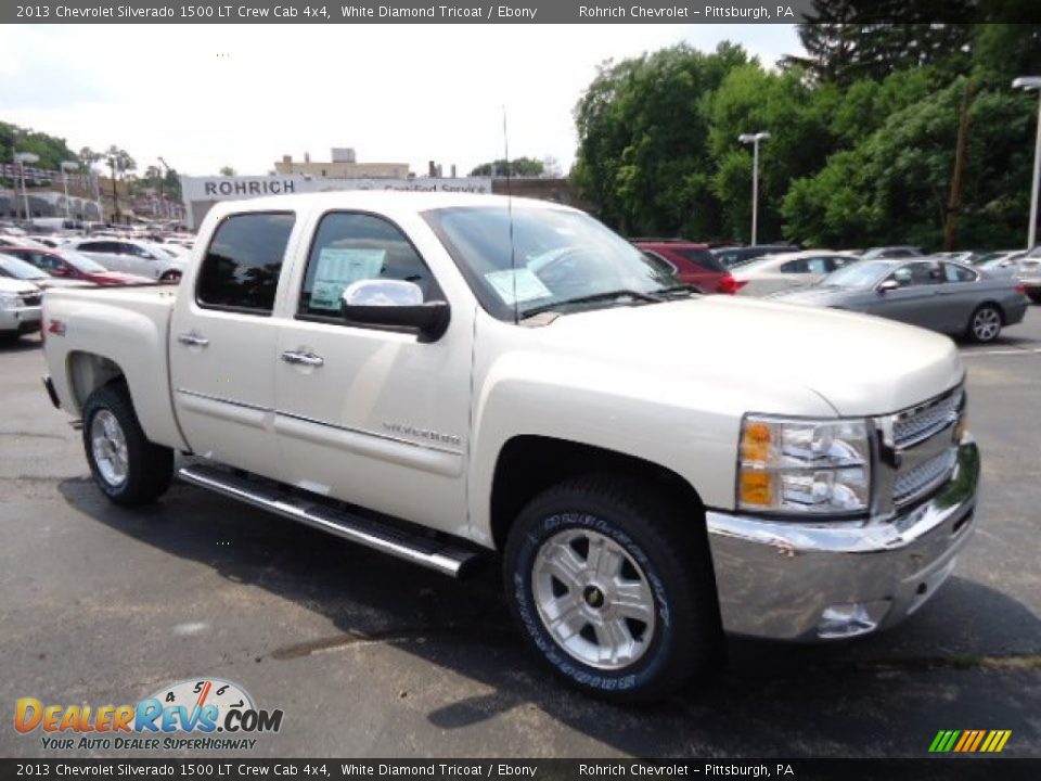 2013 Chevrolet Silverado 1500 LT Crew Cab 4x4 White Diamond Tricoat / Ebony Photo #6