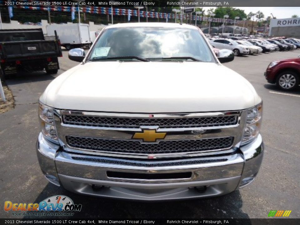 2013 Chevrolet Silverado 1500 LT Crew Cab 4x4 White Diamond Tricoat / Ebony Photo #7