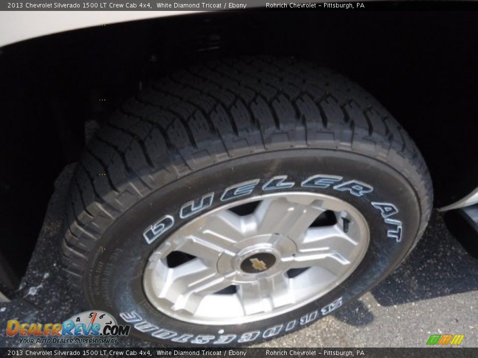 2013 Chevrolet Silverado 1500 LT Crew Cab 4x4 White Diamond Tricoat / Ebony Photo #9