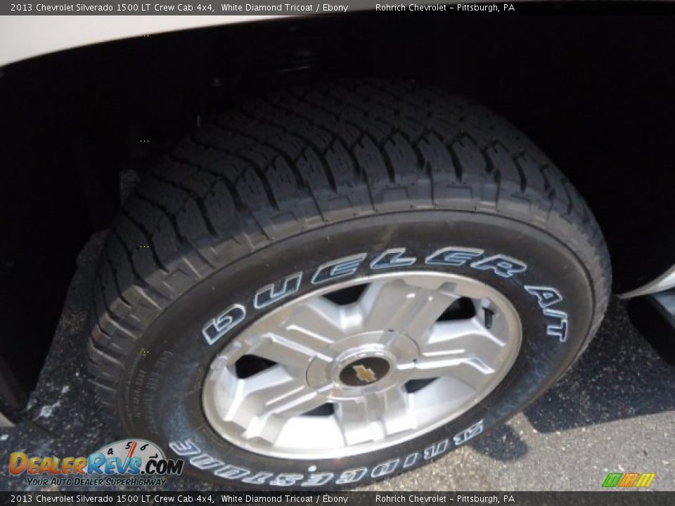 2013 Chevrolet Silverado 1500 LT Crew Cab 4x4 White Diamond Tricoat / Ebony Photo #9