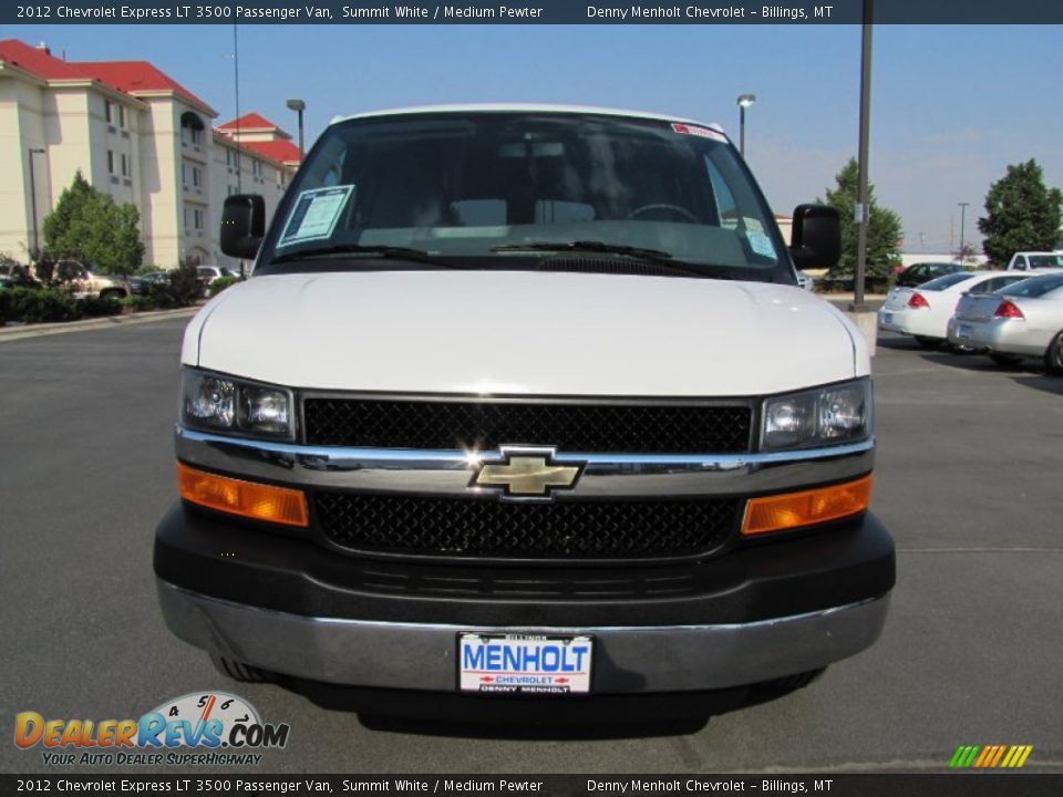 2012 Chevrolet Express LT 3500 Passenger Van Summit White / Medium Pewter Photo #2