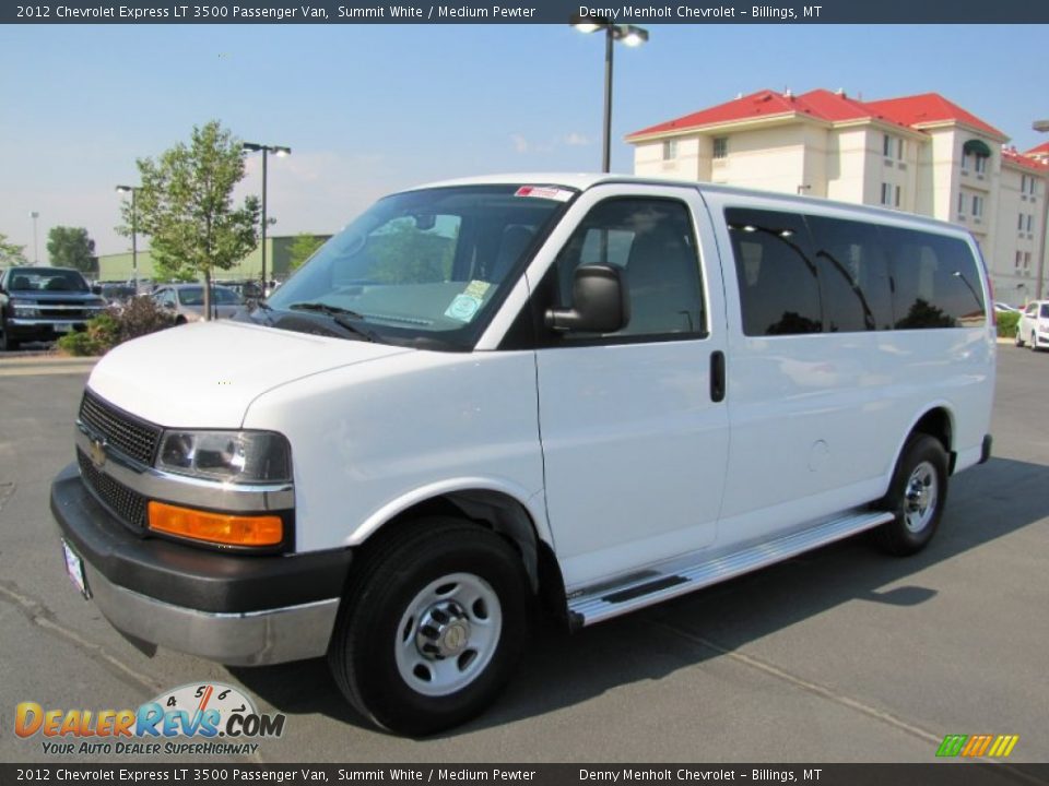 2012 Chevrolet Express LT 3500 Passenger Van Summit White / Medium Pewter Photo #3