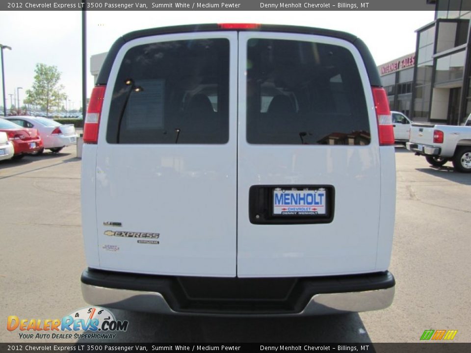 2012 Chevrolet Express LT 3500 Passenger Van Summit White / Medium Pewter Photo #6