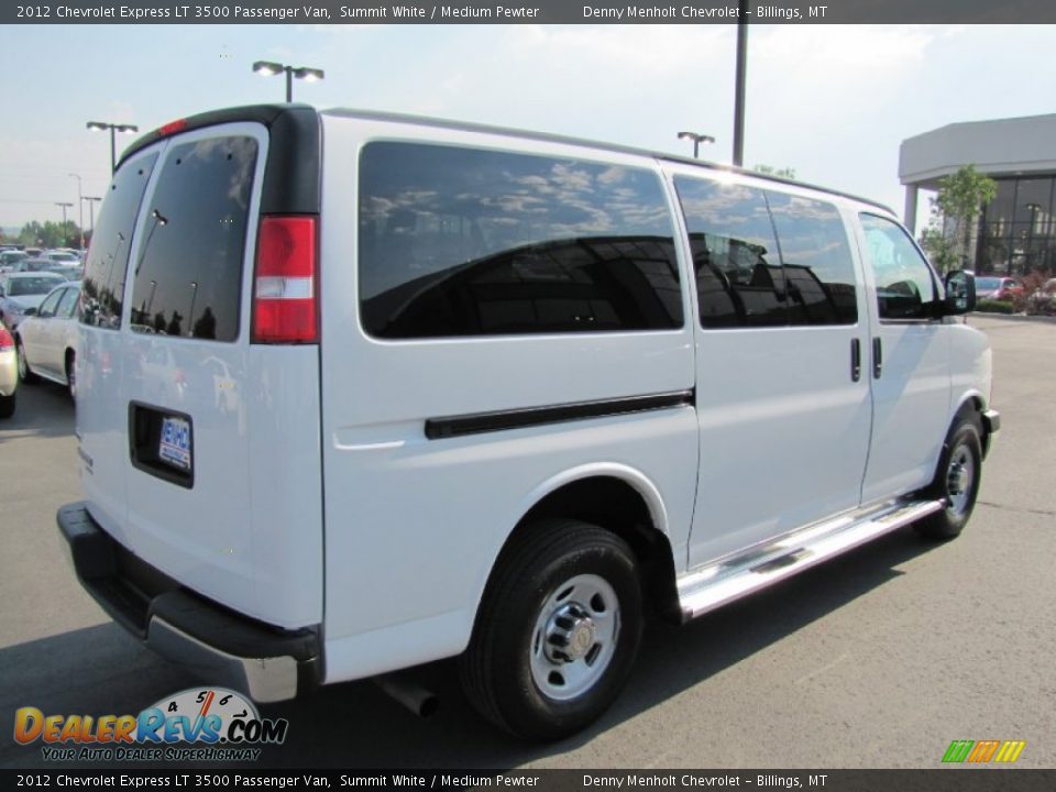 2012 Chevrolet Express LT 3500 Passenger Van Summit White / Medium Pewter Photo #7