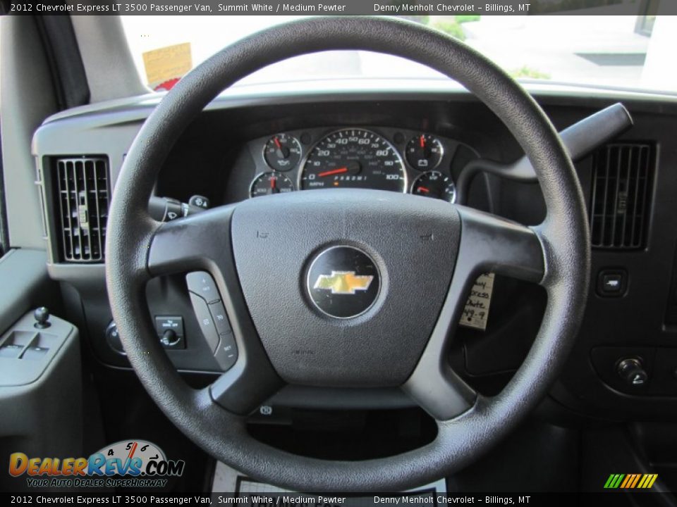 2012 Chevrolet Express LT 3500 Passenger Van Steering Wheel Photo #11