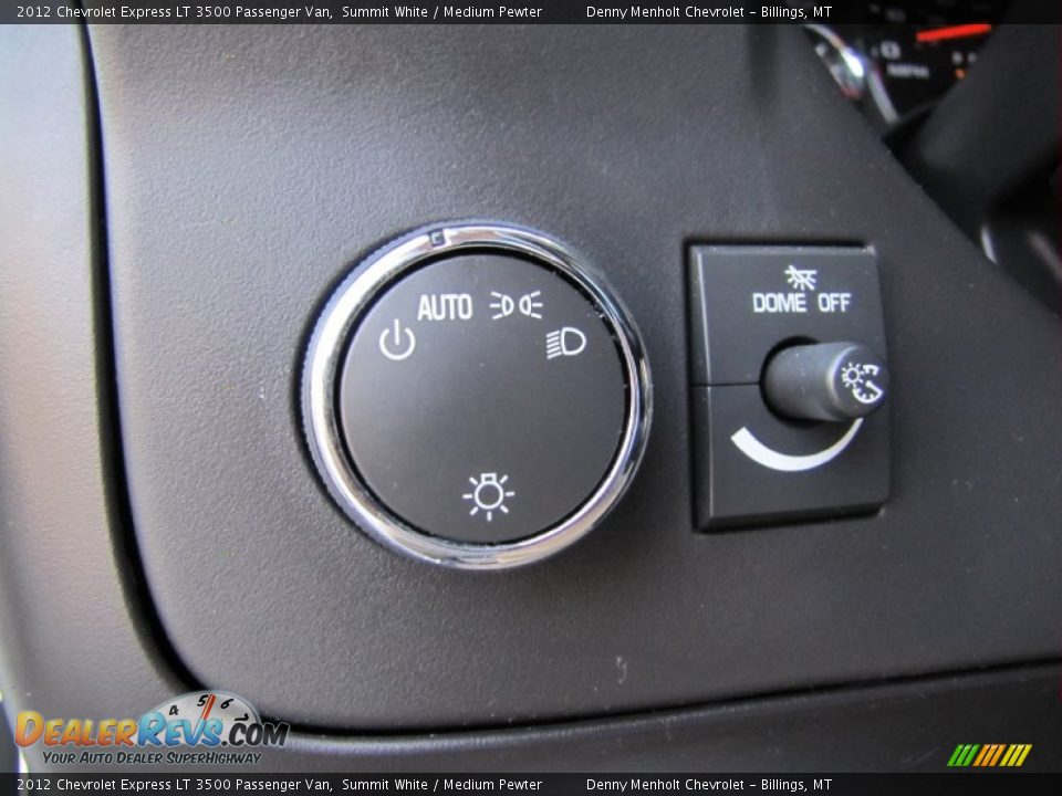 Controls of 2012 Chevrolet Express LT 3500 Passenger Van Photo #14