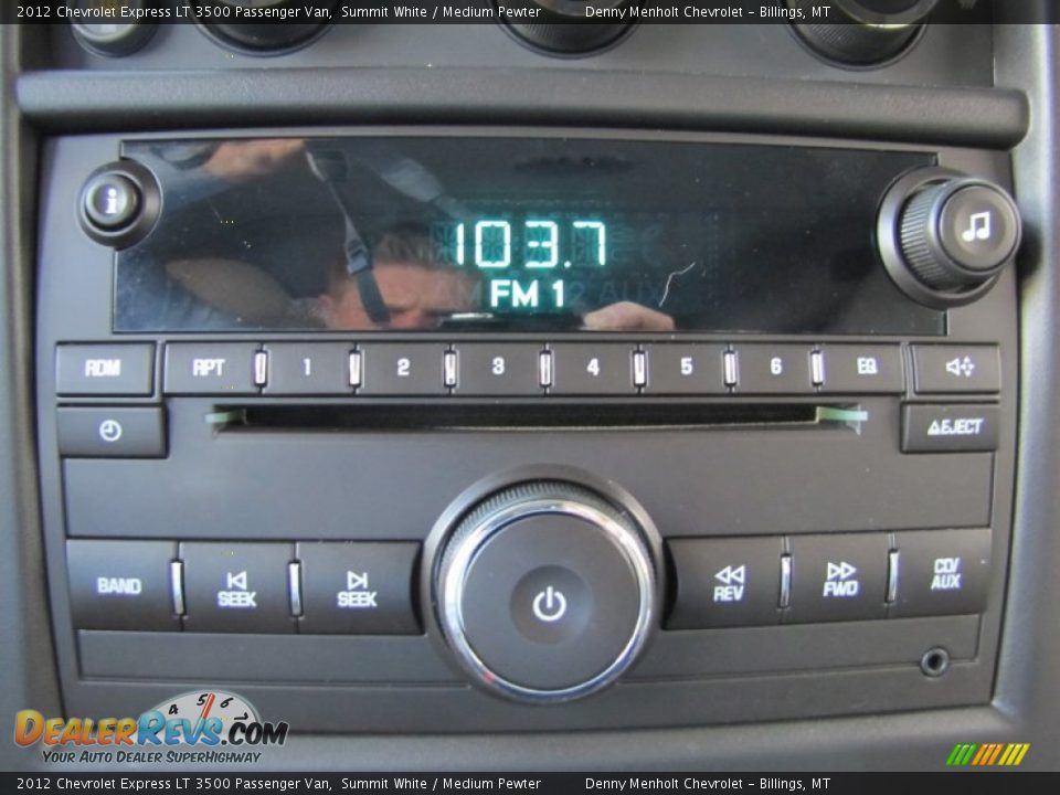 Audio System of 2012 Chevrolet Express LT 3500 Passenger Van Photo #20