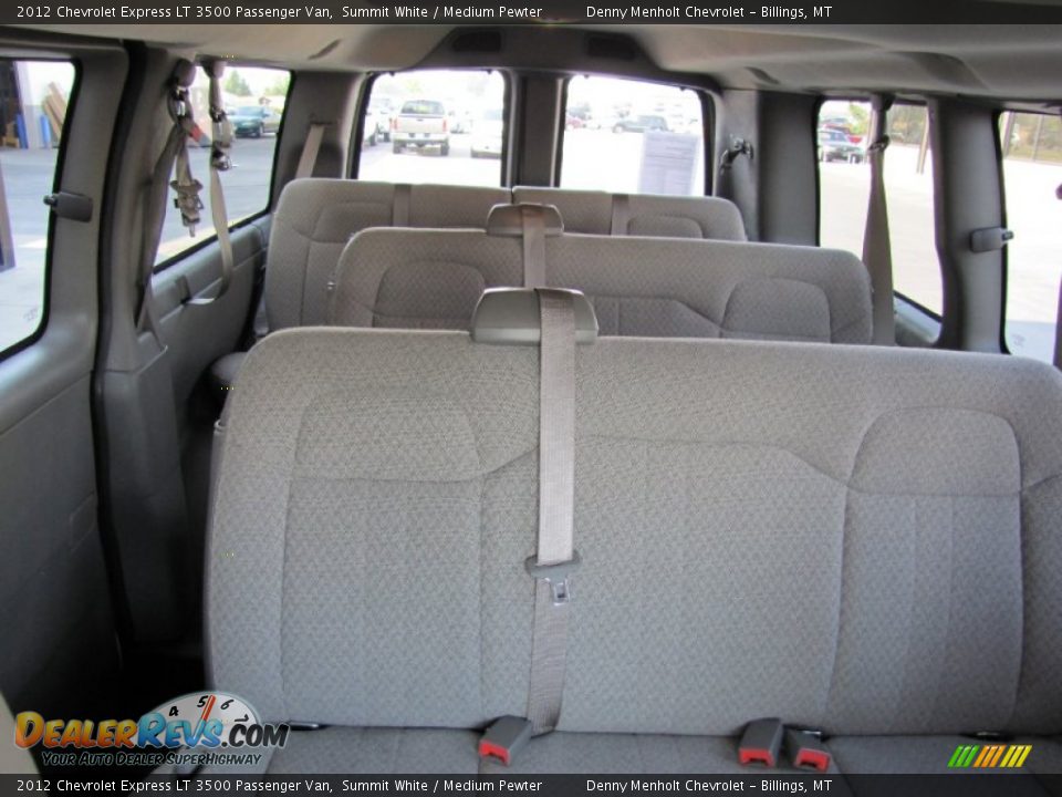 Medium Pewter Interior - 2012 Chevrolet Express LT 3500 Passenger Van Photo #24