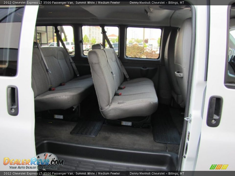 Medium Pewter Interior - 2012 Chevrolet Express LT 3500 Passenger Van Photo #25