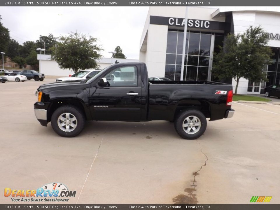 2013 GMC Sierra 1500 SLT Regular Cab 4x4 Onyx Black / Ebony Photo #2