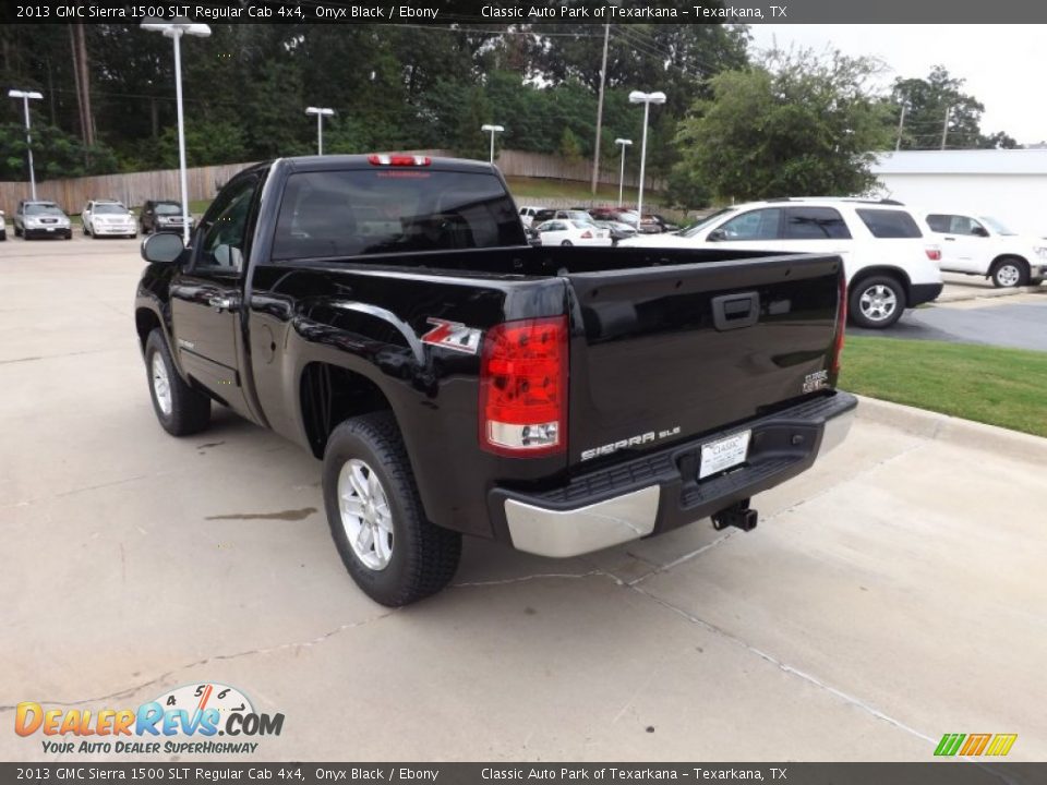 2013 GMC Sierra 1500 SLT Regular Cab 4x4 Onyx Black / Ebony Photo #3