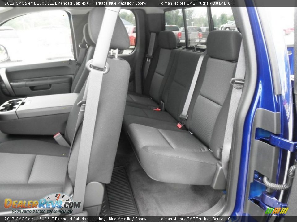 Rear Seat of 2013 GMC Sierra 1500 SLE Extended Cab 4x4 Photo #14