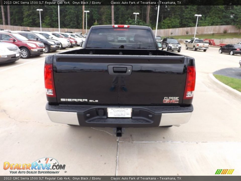 2013 GMC Sierra 1500 SLT Regular Cab 4x4 Onyx Black / Ebony Photo #4