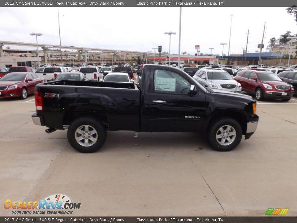 Onyx Black 2013 GMC Sierra 1500 SLT Regular Cab 4x4 Photo #6