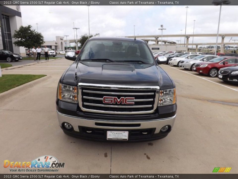 2013 GMC Sierra 1500 SLT Regular Cab 4x4 Onyx Black / Ebony Photo #8