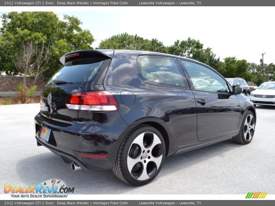 2012 Volkswagen GTI 2 Door Deep Black Metallic / Interlagos Plaid Cloth Photo #2