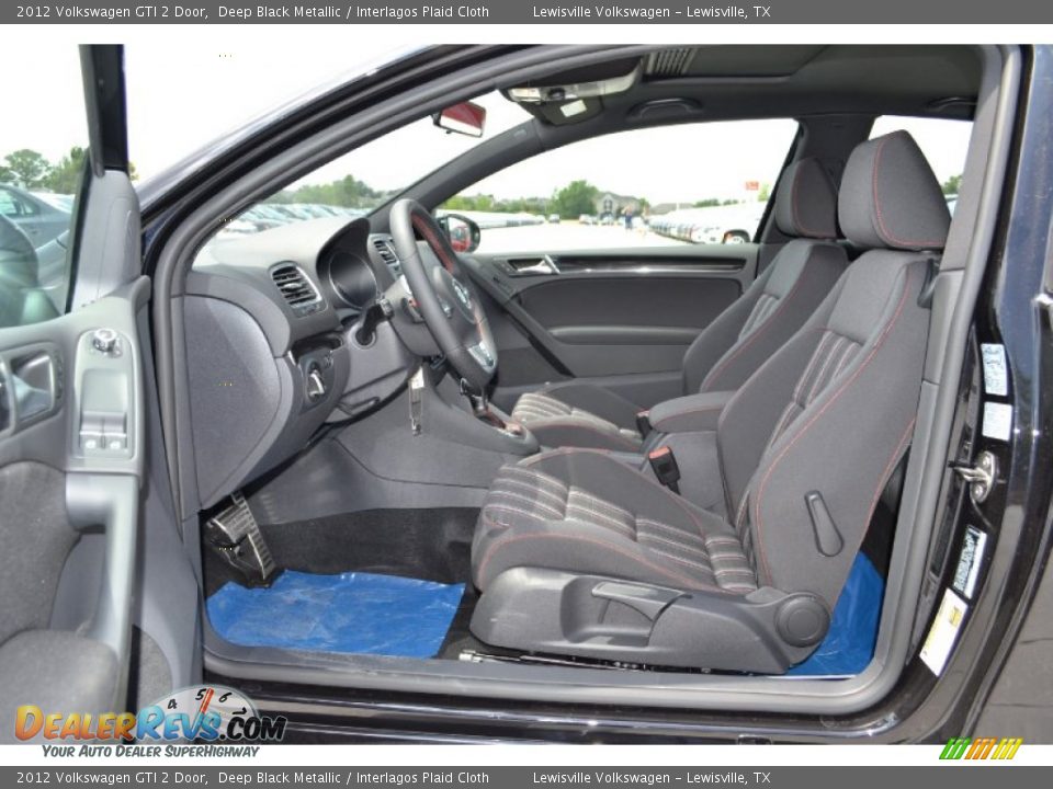 Interlagos Plaid Cloth Interior - 2012 Volkswagen GTI 2 Door Photo #3