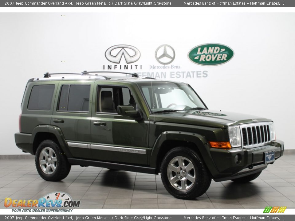 2007 Jeep Commander Overland 4x4 Jeep Green Metallic / Dark Slate Gray/Light Graystone Photo #1