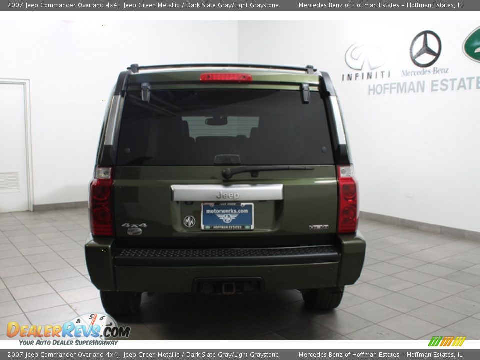 2007 Jeep Commander Overland 4x4 Jeep Green Metallic / Dark Slate Gray/Light Graystone Photo #4