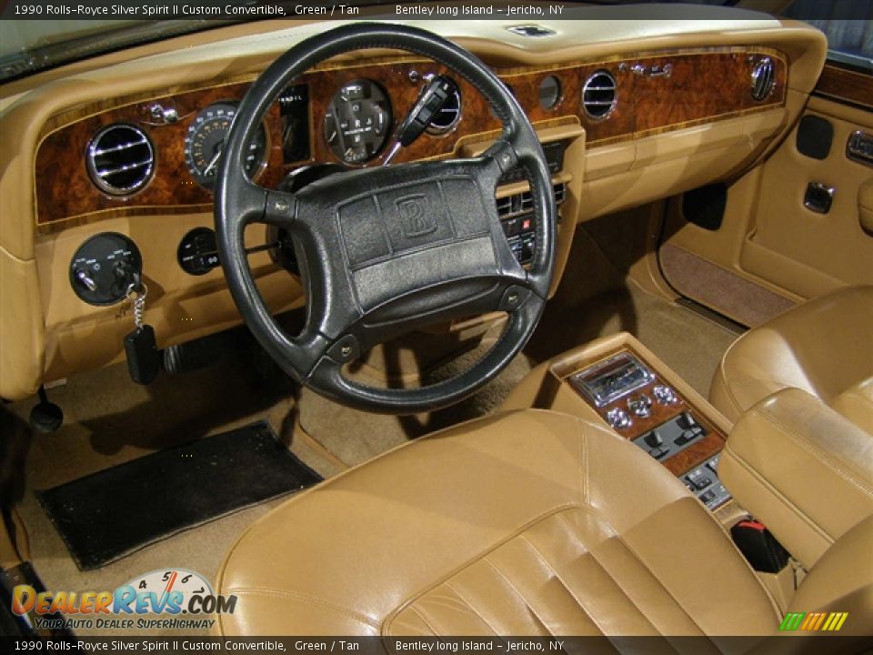 1990 Rolls-Royce Silver Spirit II Custom Convertible Green / Tan Photo #6